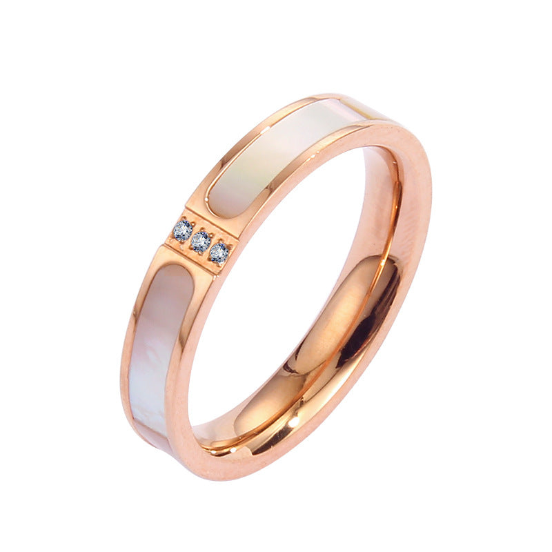 Ladies ring with sparkling zirconia and modern design Nin Boutique