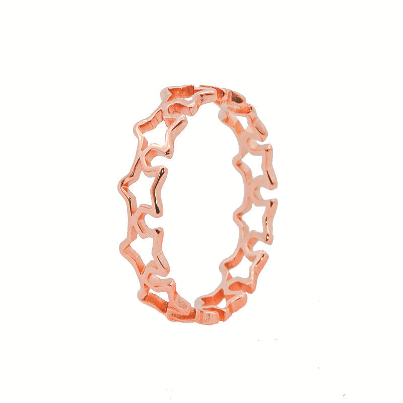 Ladies Ring with sparkling star pendants Nin Boutique