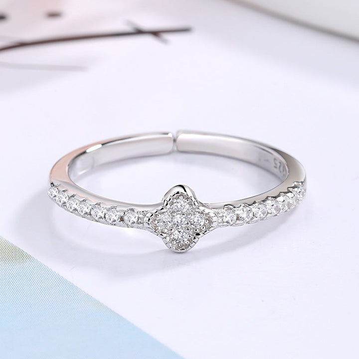 Women's ring with elegant heart and sparkling zirconia Nin Boutique