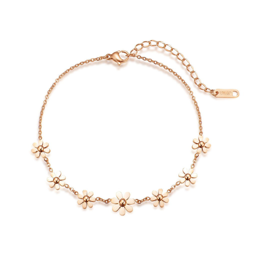 Ladies ankle bracelet with heart-shaped pendant made of high-quality material Nin Boutique