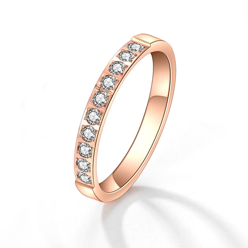 Women's Ring with Sparkling Zirconia Stones Nin Boutique