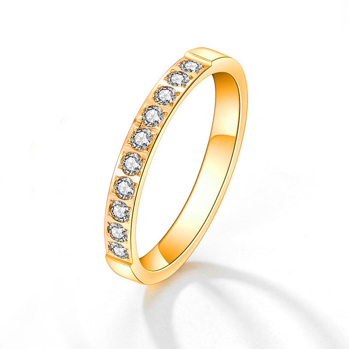 Women's Ring with Sparkling Zirconia Stones Nin Boutique