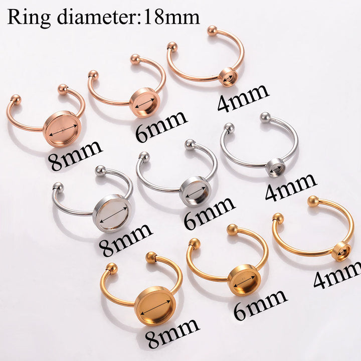Women's Open Rings with Individually Adjustable Diameter Nin Boutique