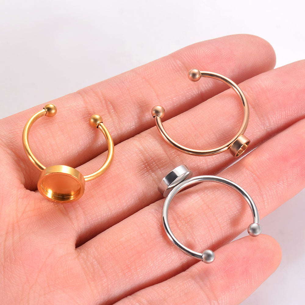 Women's Open Rings with Individually Adjustable Diameter Nin Boutique