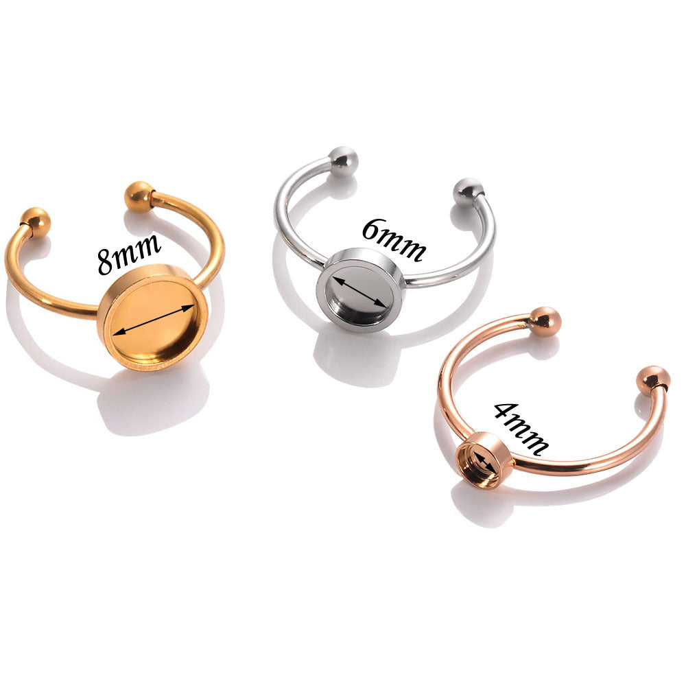 Women's Open Rings with Individually Adjustable Diameter Nin Boutique
