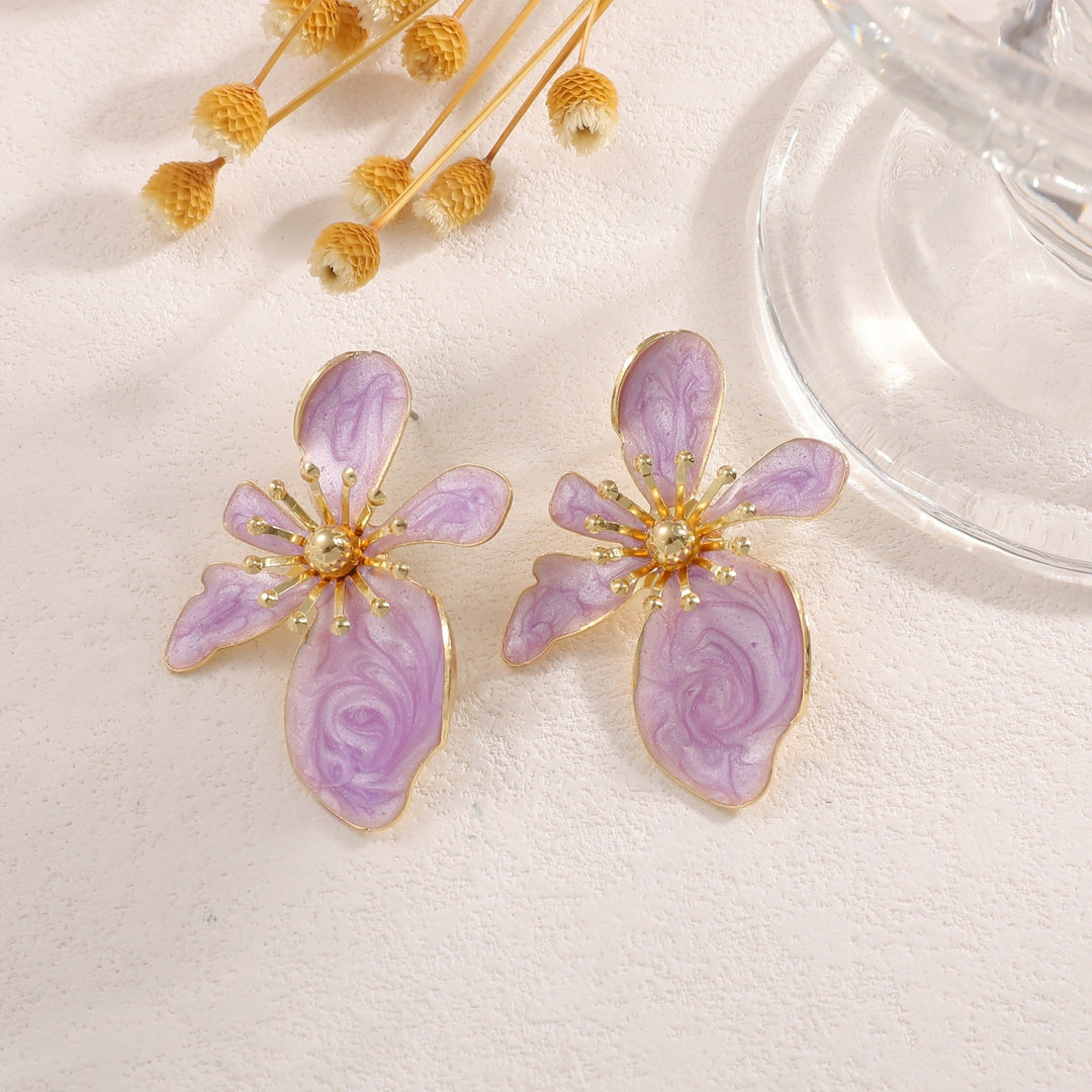 Women's earrings with elaborate floral pattern Nin Boutique