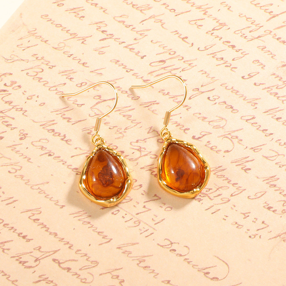 Women's earrings with artistic, drop-shaped design Nin Boutique