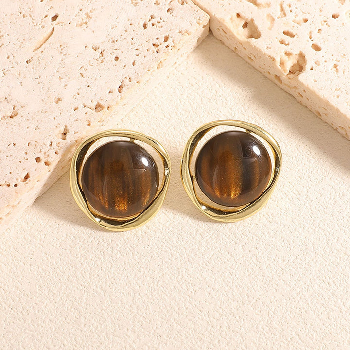 Women's earrings with intricate design and high-quality semi-precious stone Nin Boutique