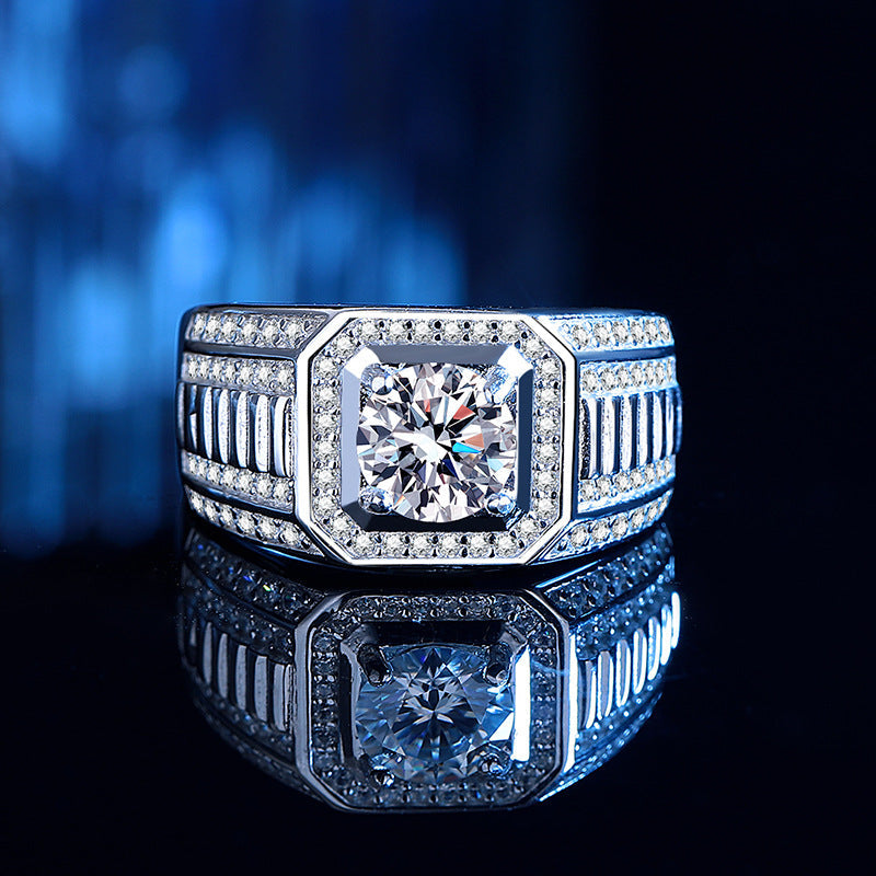 Men's ring with sparkling zircon and elegant design Nin Boutique