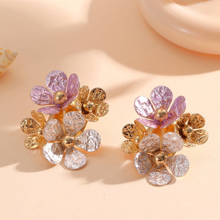 Women's earrings with artistic floral motifs Nin Boutique