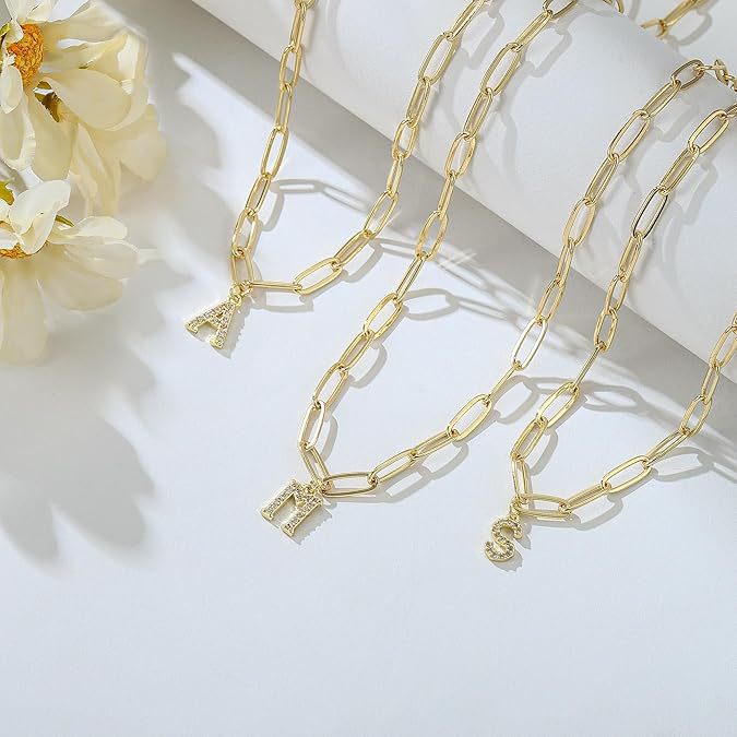 Ladies Elegant Gold Necklace with Personalized Pendant Nin Boutique