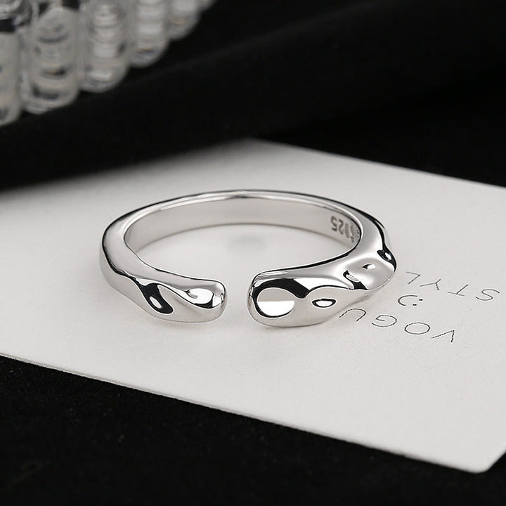 Women's Open Ring with Innovative Drop Design Nin Boutique