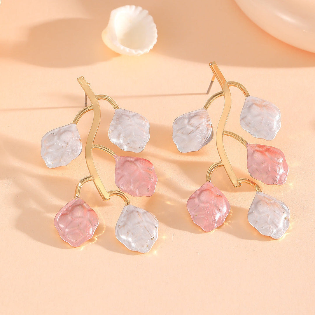 Women's earrings with floral petals and high-quality finish Nin Boutique