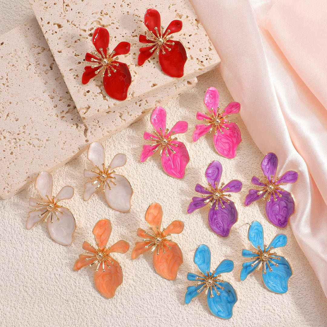 Ladies Earrings with intricate floral motif Nin Boutique