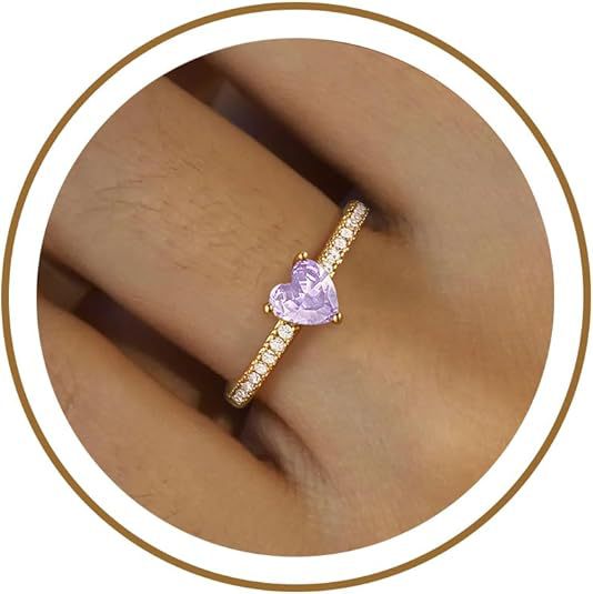 Women's ring with heart cut and sparkling zirconia elements Nin Boutique
