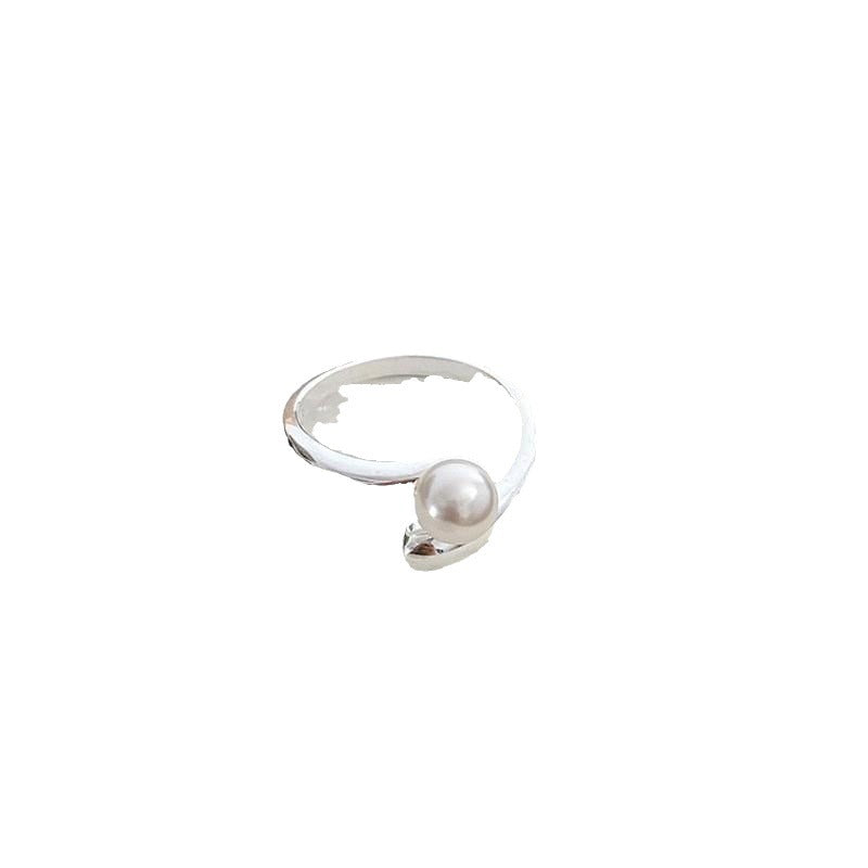 Women's Open Ring with Elegant Pearl and Modern Design Nin Boutique