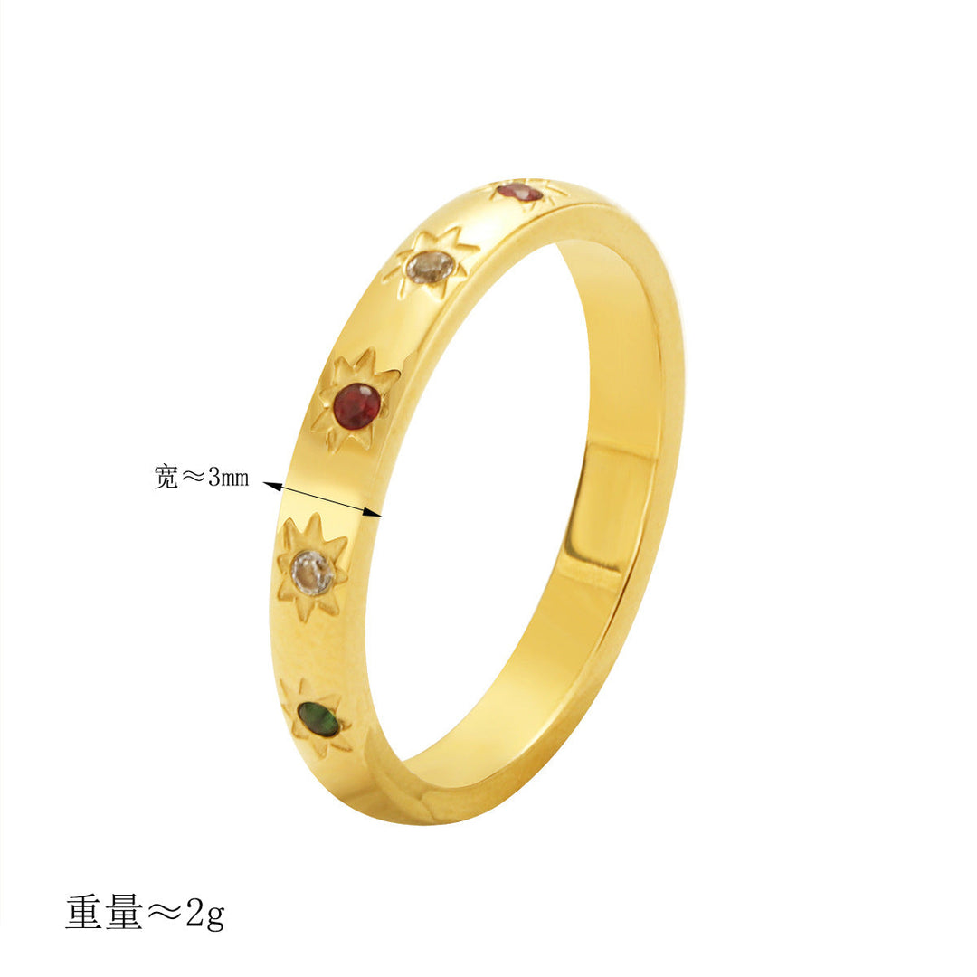 Women's trendy ring with sparkling stone details Nin Boutique