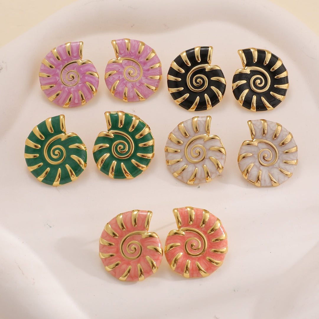 Women's earrings in elegant Nautilus design Nin Boutique