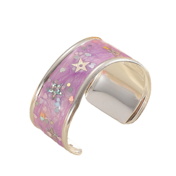 Women's Open Bracelet with Sparkling Star Motif Nin Boutique