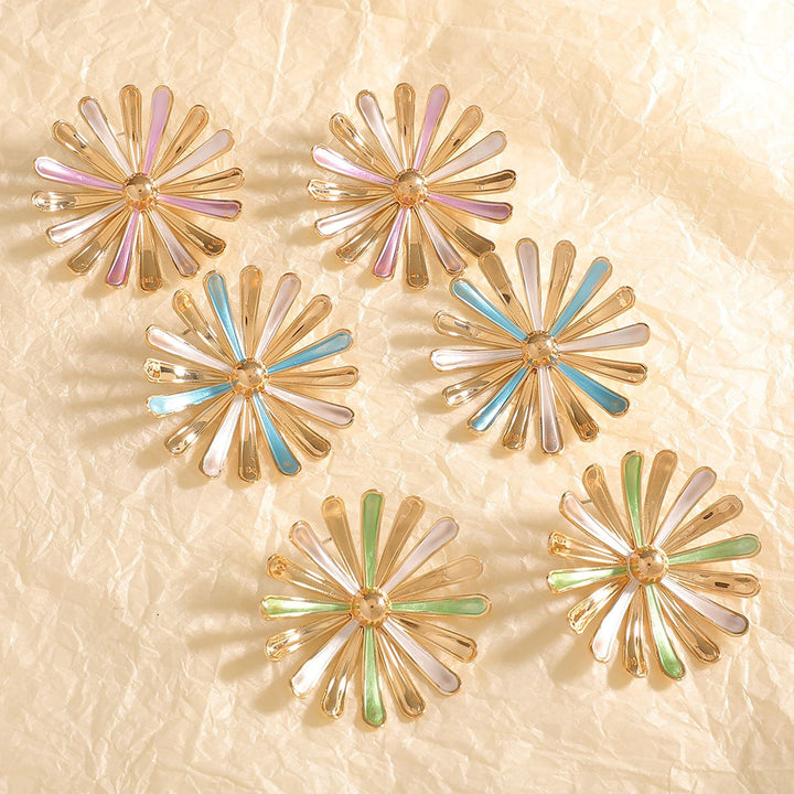 Women's earrings in floral sunflower design Nin Boutique