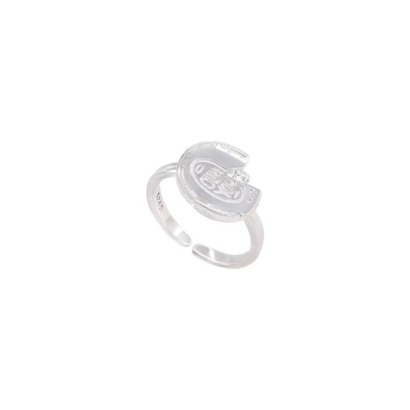Women's Open Ring with Unique Design and Sparkling Detail Nin Boutique
