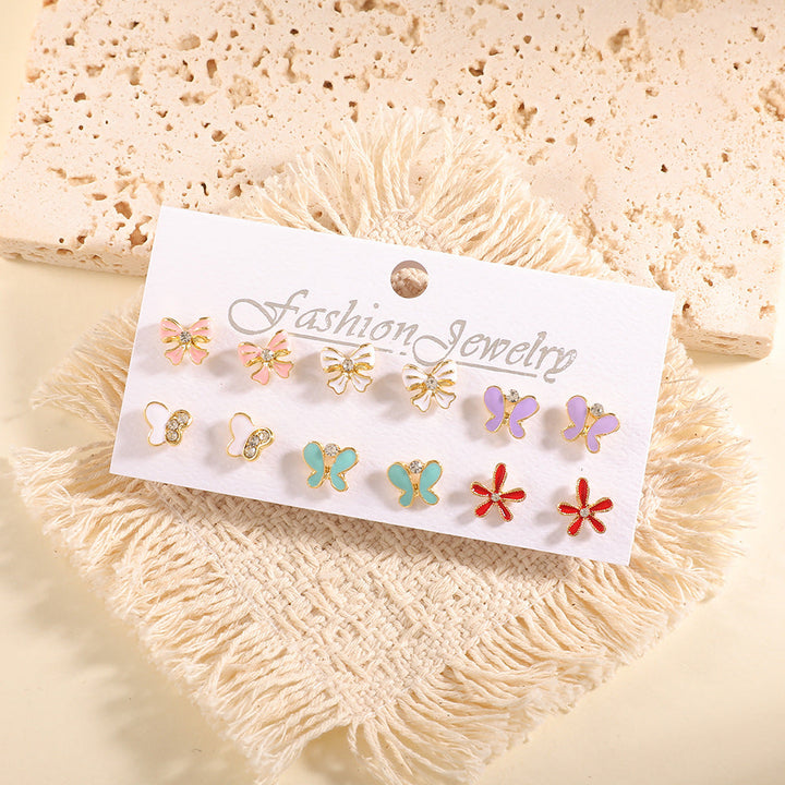 Women’s Earrings Set with Fruity Design Nin Boutique