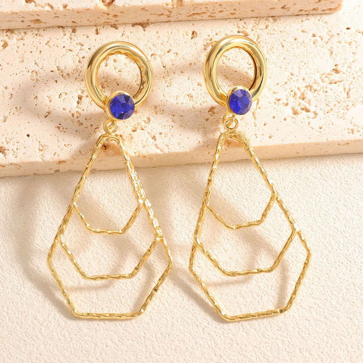 Ladies earrings with modern, geometric design Nin Boutique