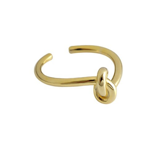 Women Open Ring with Delicate Knot Design Nin Boutique