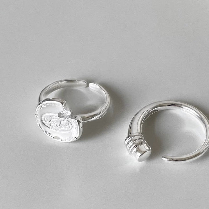 Women's Open Ring with Unique Design and Sparkling Detail Nin Boutique