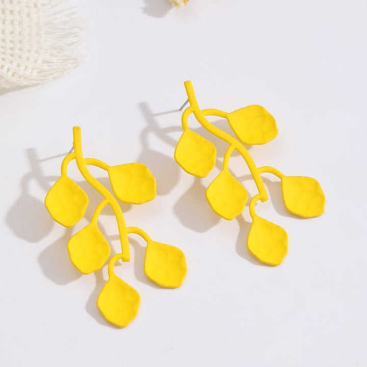 Women's earrings in stylish plant motif Nin Boutique