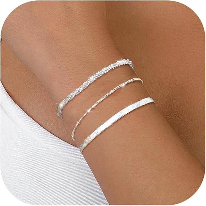 Women's ankle bracelet with elegant zirconia details Nin Boutique