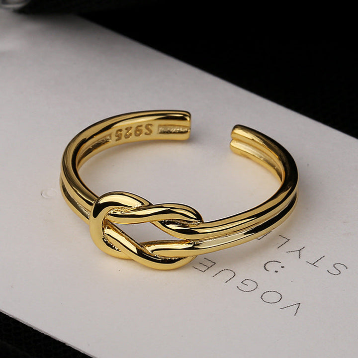Women's open ring with elegant knot structure Nin Boutique