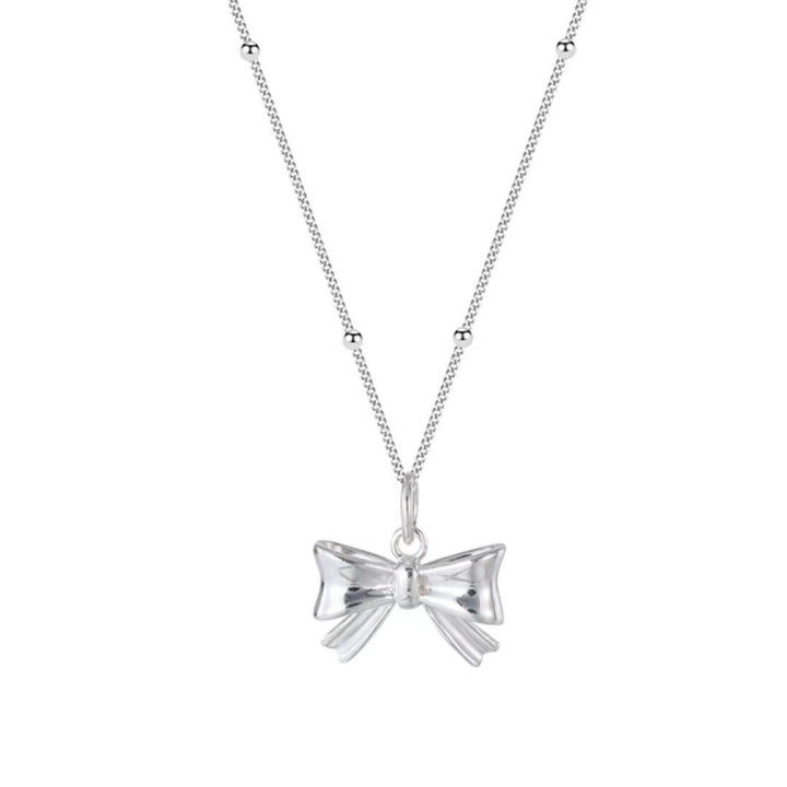 Ladies necklace with elegant bow pendant made of high-quality stainless steel Nin Boutique
