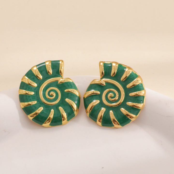 Women's earrings in elegant Nautilus design Nin Boutique
