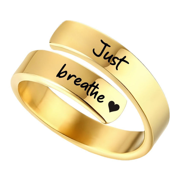 Women’s Motivational Ring with Inspiring Engravings Nin Boutique