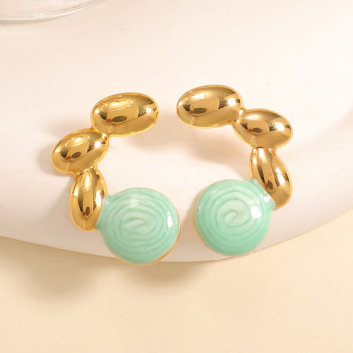 Ladies earrings in elegant shell design Nin Boutique 1784077119