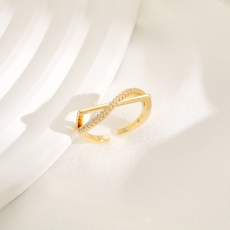 Women's ring with sparkling zirconia Nin Boutique