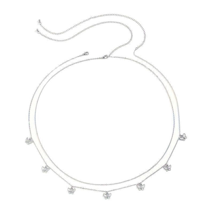 Women's delicate ankle bracelet with filigree butterfly design Nin Boutique