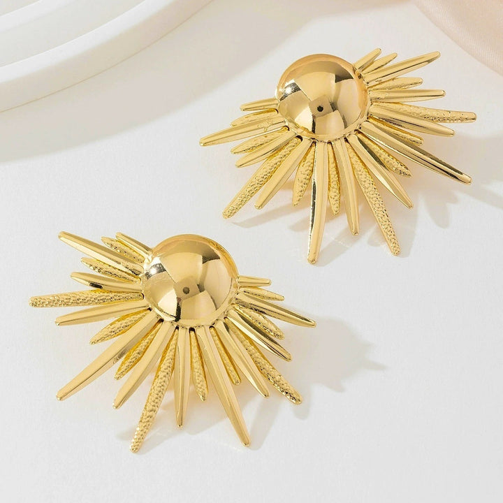 Ladies earrings in artistic sunbeam design Nin Boutique