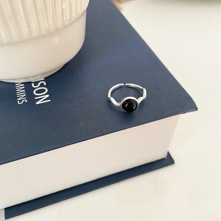 Women's open ring with unique curved design Nin Boutique