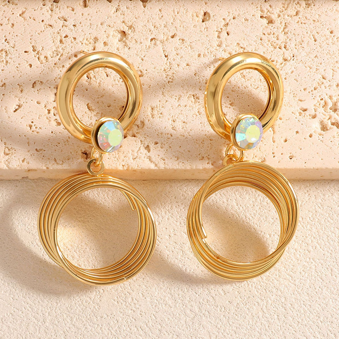 Women's earrings with elegant spiral design Nin Boutique