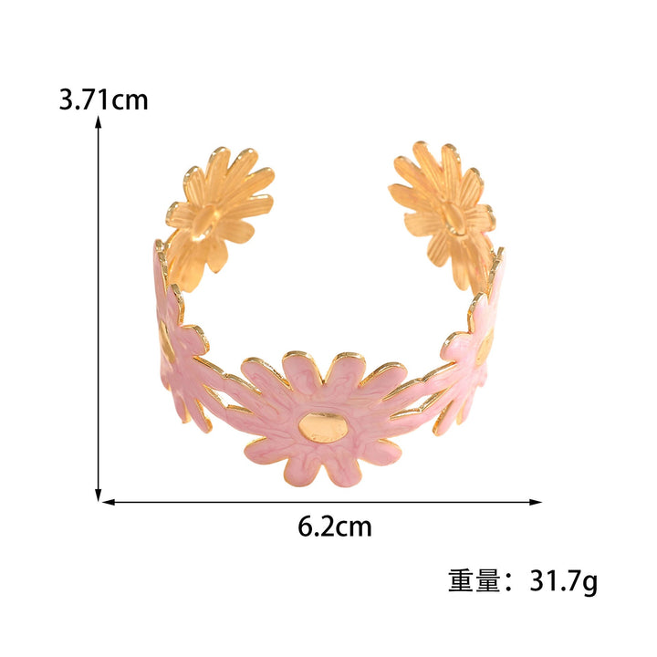 Women's Bangle with Floral Flower Pattern Nin Boutique