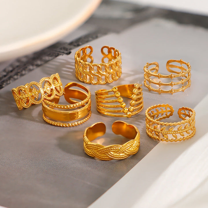 Ladies Ring in elegant crocodile design Nin Boutique