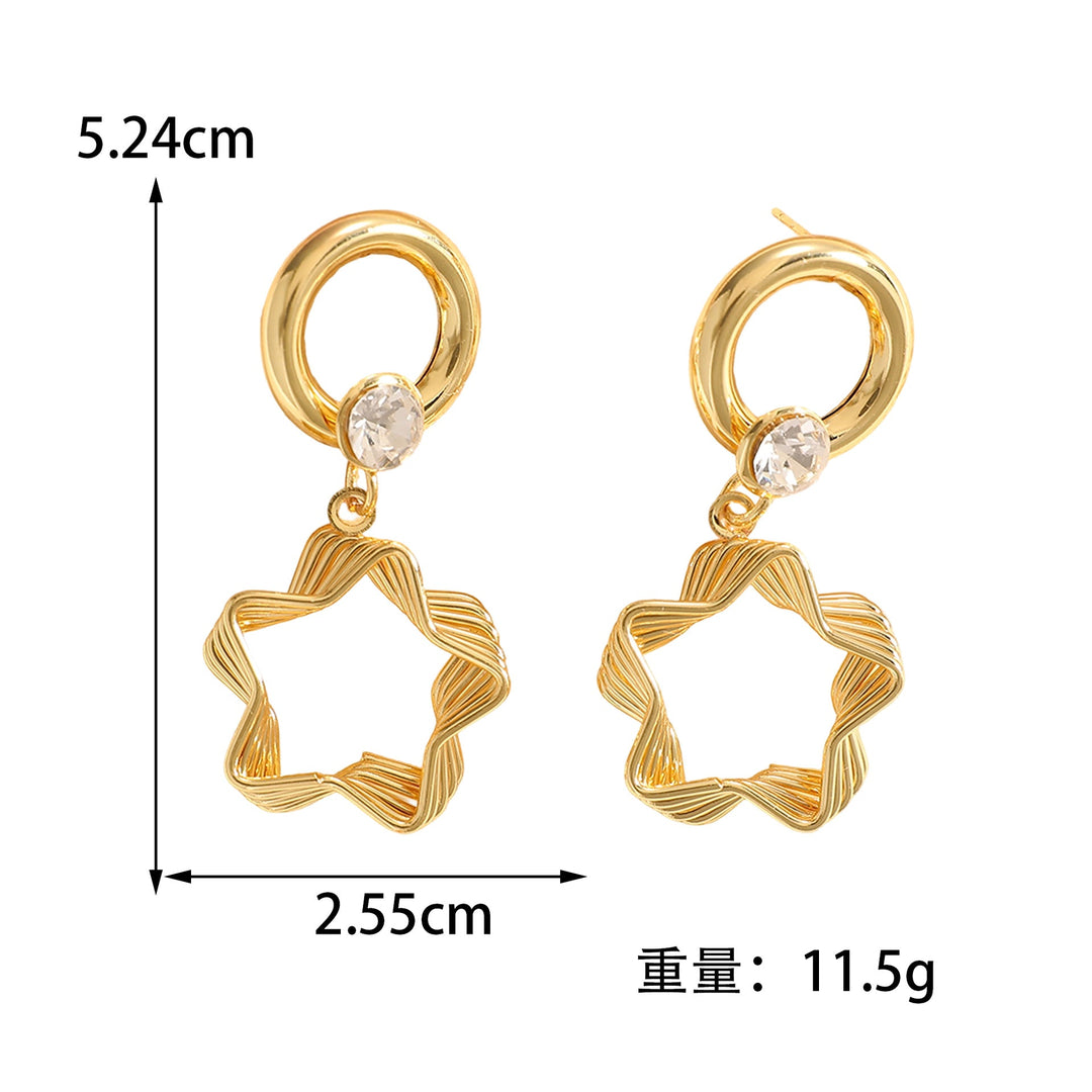 Ladies earrings with elaborate star design Nin Boutique
