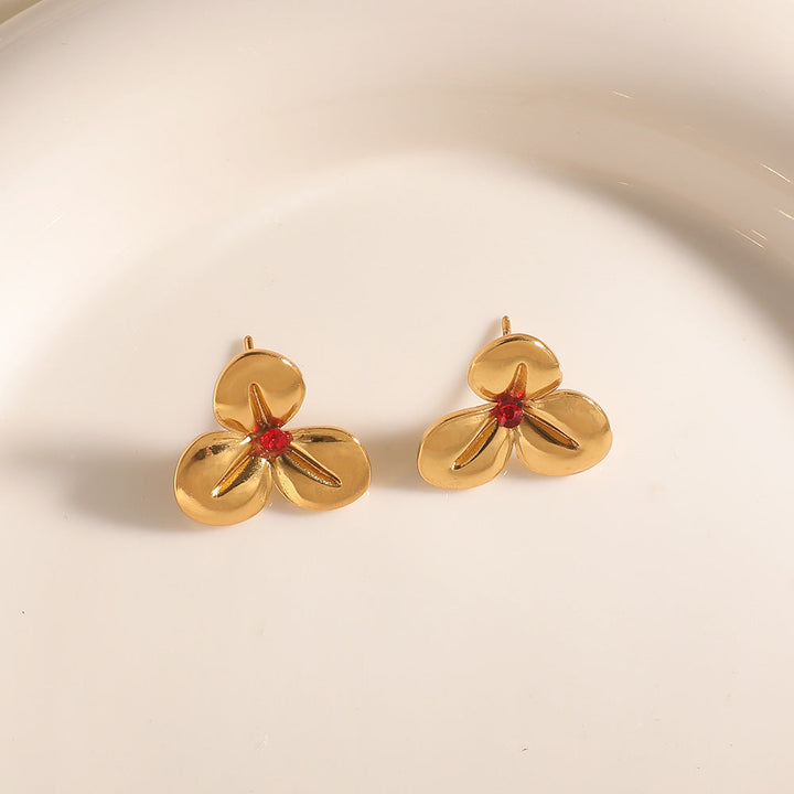 Women's earrings in elegant orchid design Nin Boutique
