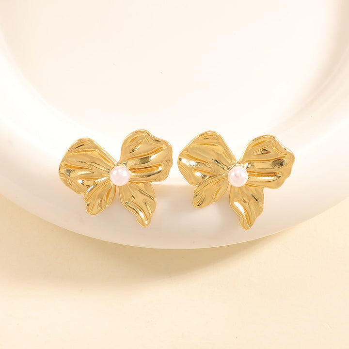 Women's earrings in elegant orchid design Nin Boutique