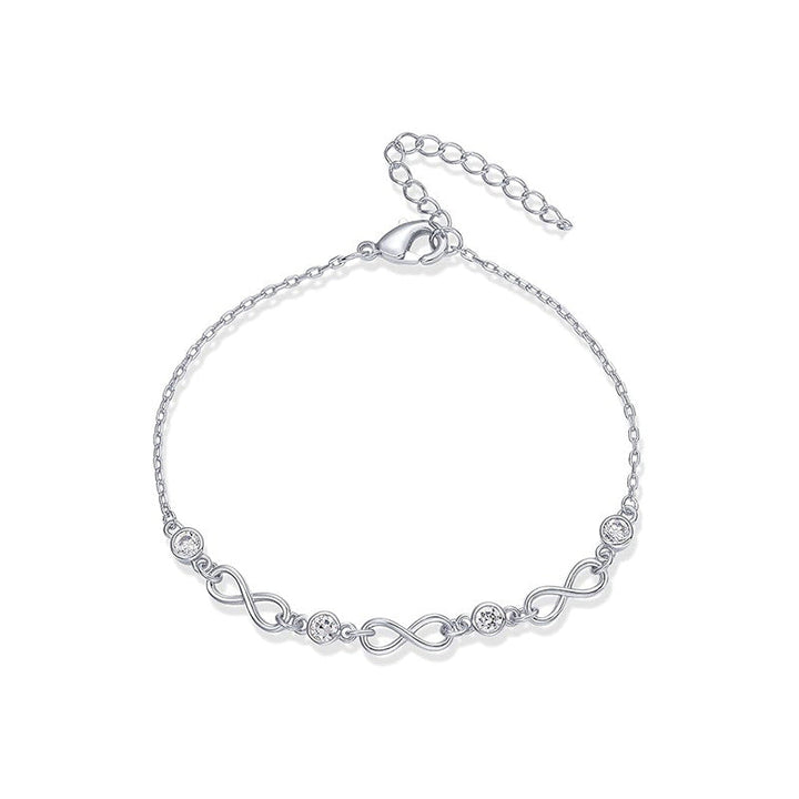 Women’s ankle bracelet with sparkling drops and delicate design Nin Boutique