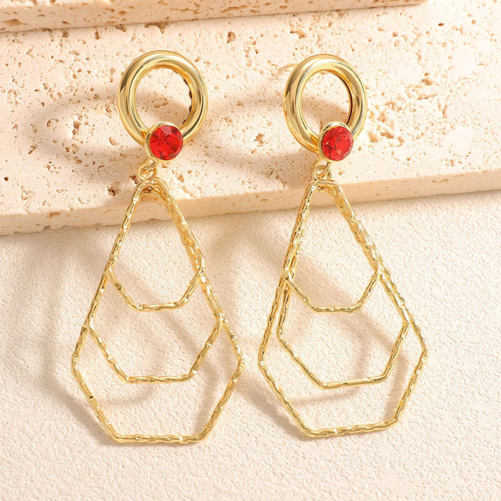Ladies earrings with modern, geometric design Nin Boutique