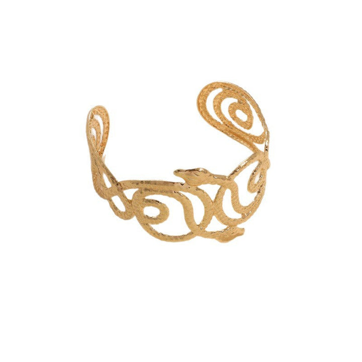 Women's Open Bangle with Artistic Snake Design Nin Boutique