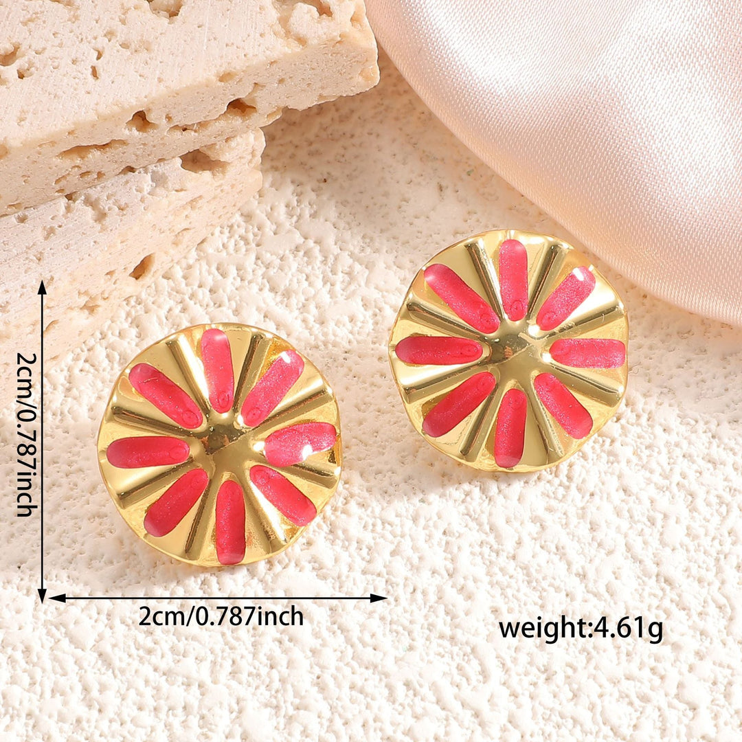 Women's Earrings with Artistic Flower Design Nin Boutique